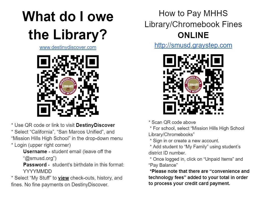 how to view student library account